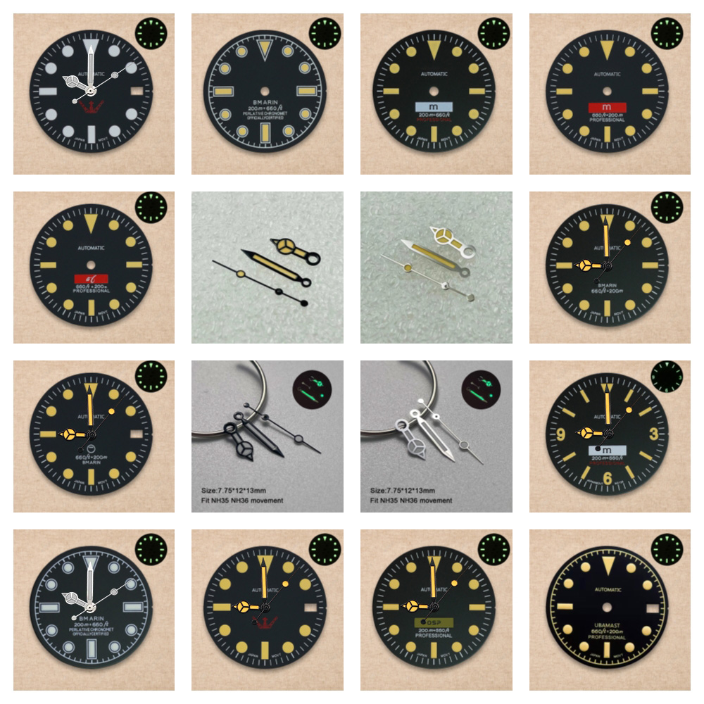 28.5mm S Logo Retro dial Green - đánh giá và giá Reel Case